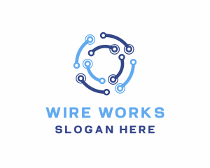 Wire - Digital Circuit Wire logo design