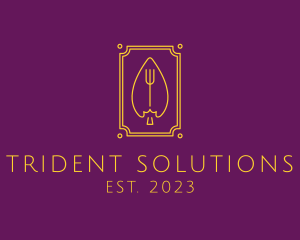 Trident - Luxury Leaf Trident logo design