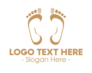 Massage - Footprint Massage Therapy logo design