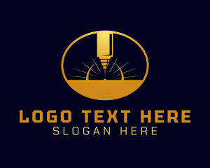 Laser Cutting Tool  logo design