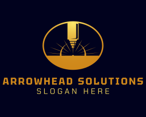 Laser Cutting Tool  logo design