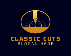 Laser Cutting Tool  logo design