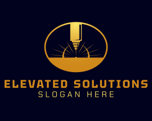 Laser Cutting Tool  logo design