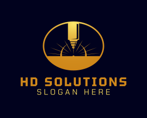 Laser Cutting Tool  logo design