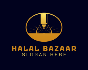 Laser Cutting Tool  logo design