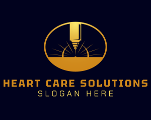 Laser Cutting Tool  logo design