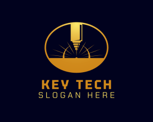 Laser Cutting Tool  logo design