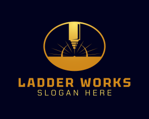 Laser Cutting Tool  logo design