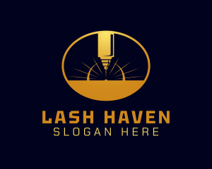 Laser Cutting Tool  logo design