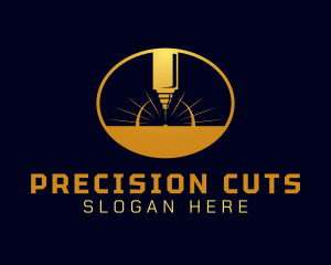 Laser Cutting Tool  logo design