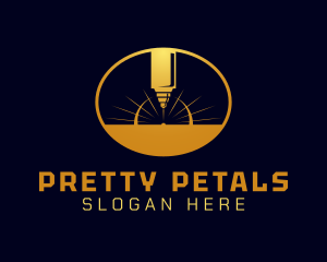 Laser Cutting Tool  logo design