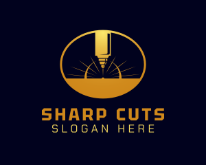 Laser Cutting Tool  logo design