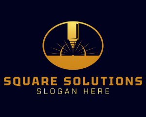 Laser Cutting Tool  logo design