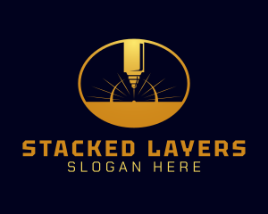 Laser Cutting Tool  logo design