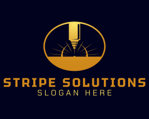 Laser Cutting Tool  logo design