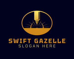 Laser Cutting Tool  logo design