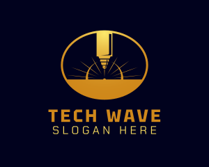 Laser Cutting Tool  logo design