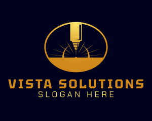 Laser Cutting Tool  logo design