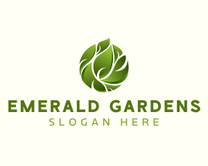 Leaf Eco Garden logo design