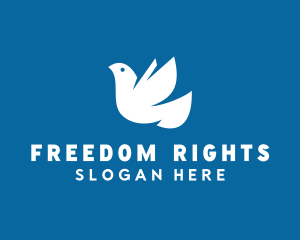 Dove Bird Freedom logo design