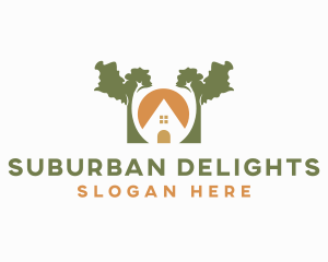 Suburban - Tree House Cabin logo design