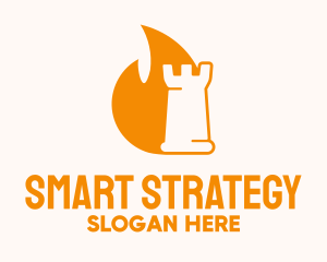 Strategic - Strategic Flaming Rook logo design