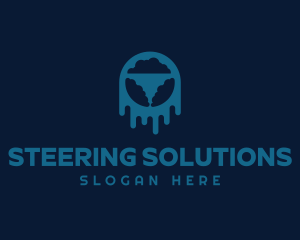 Steering Wheel Car Wash logo design