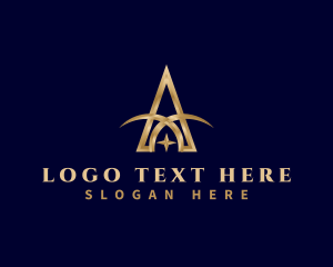 Gold - Premium Arch Letter A logo design