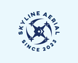 Aerial - Aerial Drone Quadcopter logo design