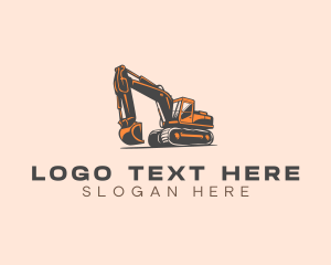 Lifter - Excavator Heavy Machinery logo design