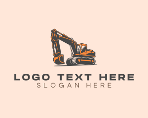 Excavator Heavy Machinery Logo