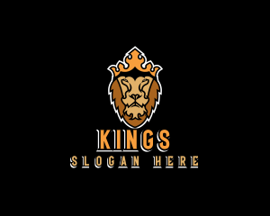 Lion King Crown logo design