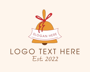 Notification - Ribbon Bell Ornament logo design