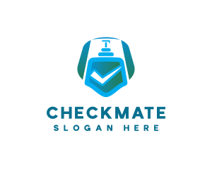 Checkmark Liquid Soap logo design