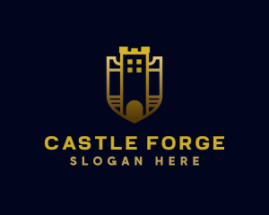 Medieval Crest Tower logo design