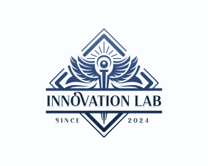 Lab - Pharmaceutical Lab Caduceus logo design