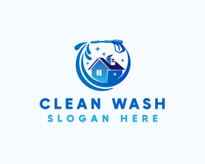 Washer - Pressure Washer House logo design