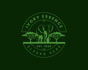 Wild Safari Elephant logo design