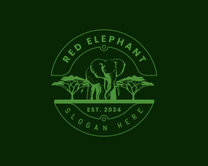 Wild Safari Elephant logo design