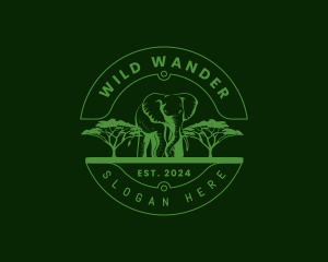 Wild Safari Elephant logo design