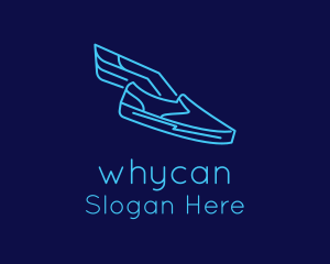 Winged Slip-On Sneaker  Logo