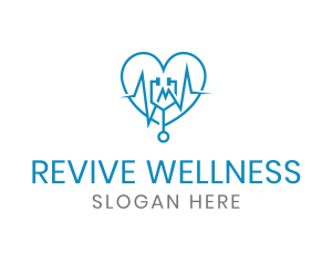 Recovery - Medical Stethoscope Lifeline logo design