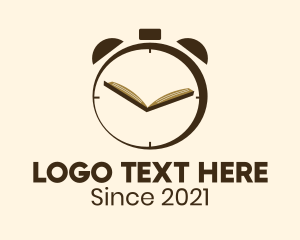 Timepiece - Reading Book Alarm logo design