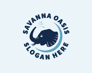 Savanna - Elephant Wild Zoo logo design