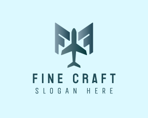 Modern Airplane Wings logo design