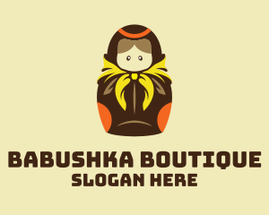 Babushka - Matryoshka Doll Souvenir logo design