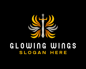 Guardian Wing Sword logo design