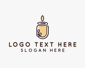Interior Designer - Spa Candle Decoration logo design