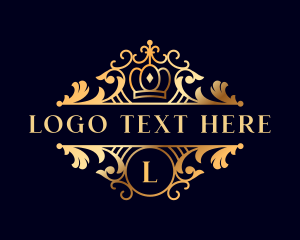 Luxury - Luxury Crown Ornament logo design