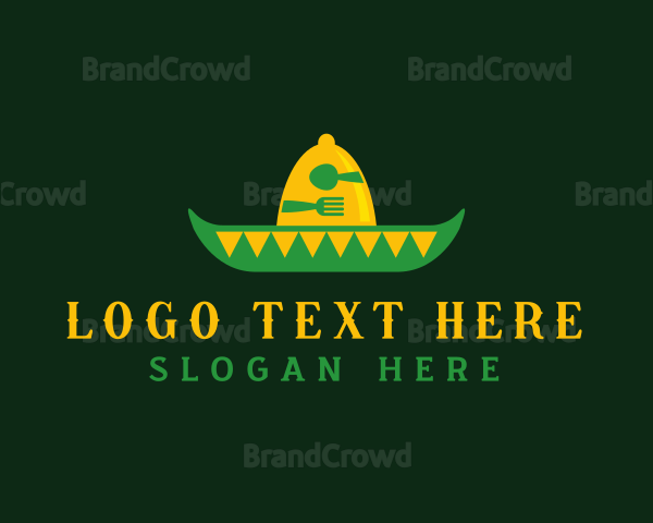 Mexican Sombrero Hat Logo